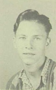 Richard Parkson 1948 Freshman yearbook portrait Versailles High School, Versailles, Morgan, Missouri