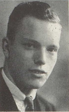 Robert Hawkins 1938 senior portrait Reedsburg High School, Reedsburg, Sauk, WI