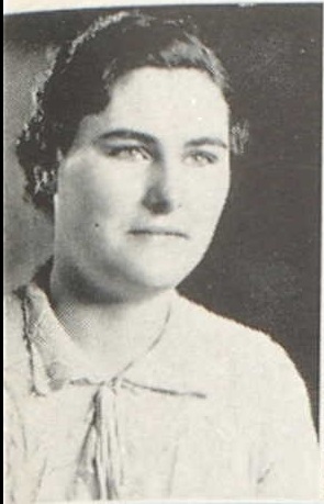 Ruth Dargel 1937 senior portrait Reedsburg High School, Reedsburg, Sauk, WI