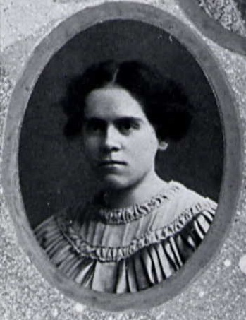 Sadie A Tuttle 1913 senior portrait Platteville Normal School, Platteville, Grant, WI