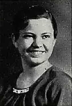 Twila L Pallady 1933 senior portrait East High School, Des Moines, IA
